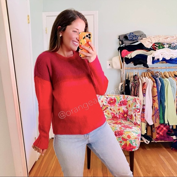 Isabel Marant Sweaters - Isabel Marant Etoile Red Ombré Mohair Sweater XS